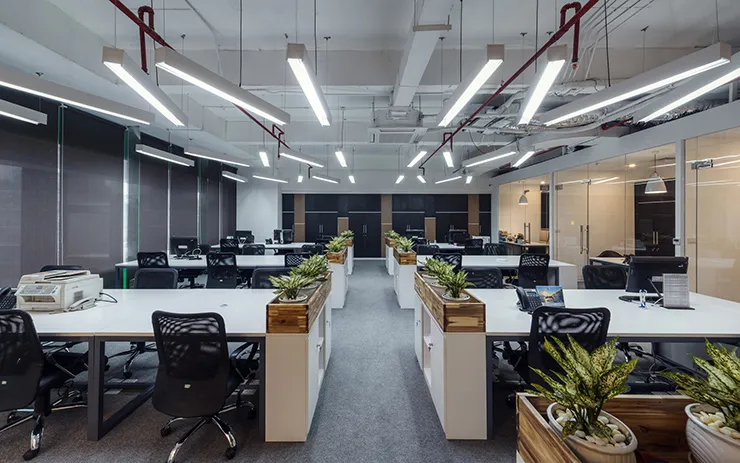 thiết kế văn phòng xanh đẹp hiện đại