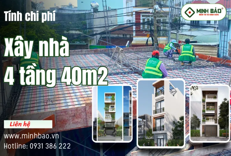 Tìm hiểu chi phí xây nhà 4 tầng 40m2
