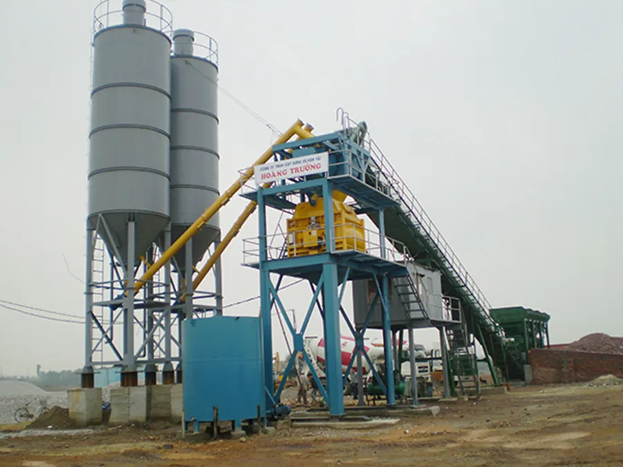 Trạm trộn bê tông Hoàng Trường công suất 70m3/h tại Dương Kinh, Hải Phòng.