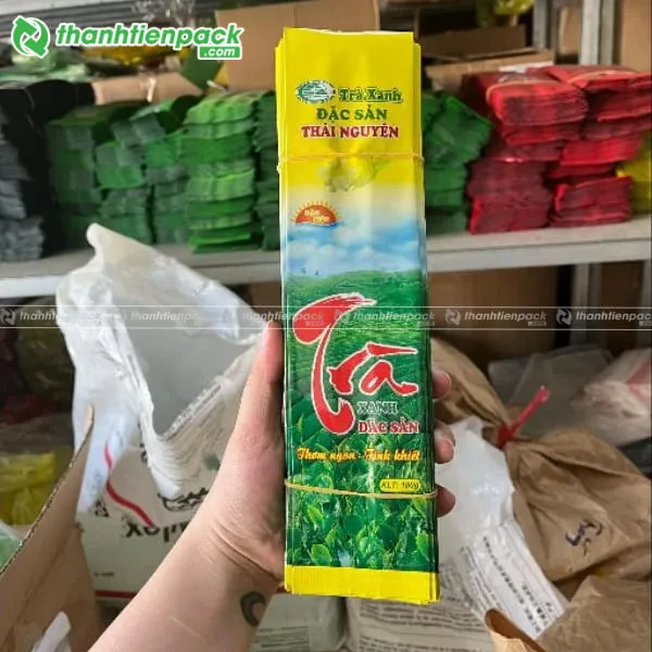 Túi chè hút chân không Thái Nguyên chuẩn đặc sản