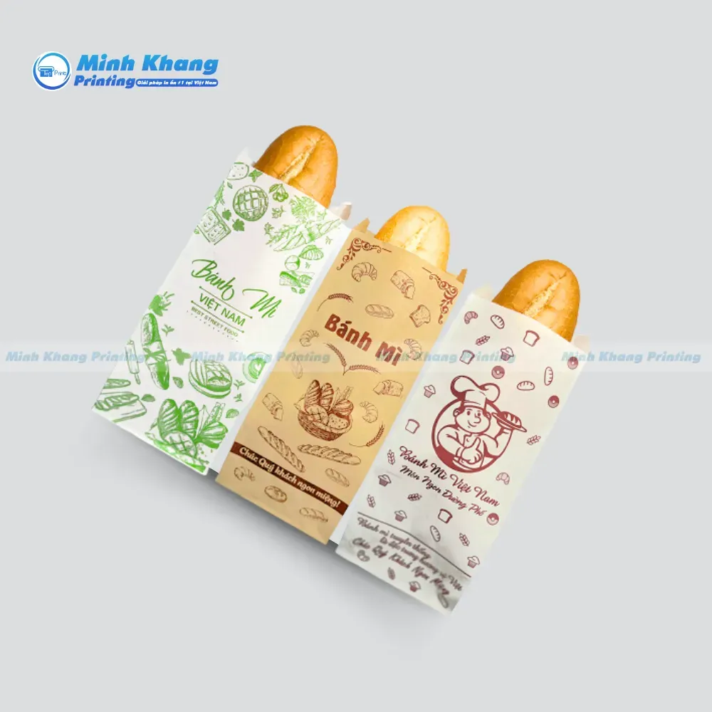 Mẫu thương hiệu Việt Nam in túi bánh mì giá rẻ
