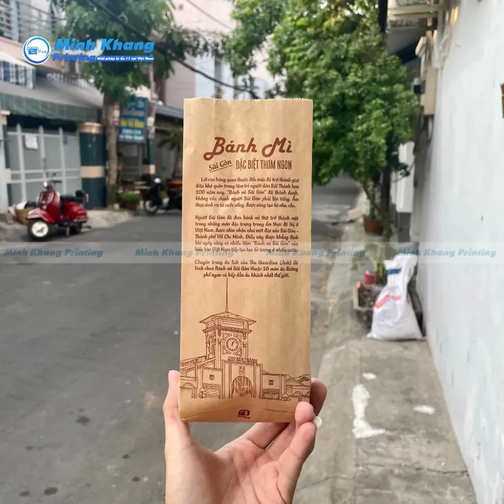 Mẫu thiết kế túi đựng bánh mì Sài gòn Đặc biệt thơm ngon