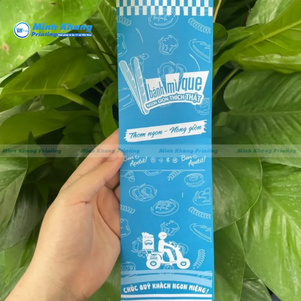 Mẫu túi giấy đựng bánh mì in thương hiệu đẹp mắt
