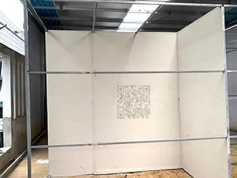 Vách ngăn Cemboard có thể sơn phủ hoặc trang trí đa dạng tùy theo ý thích