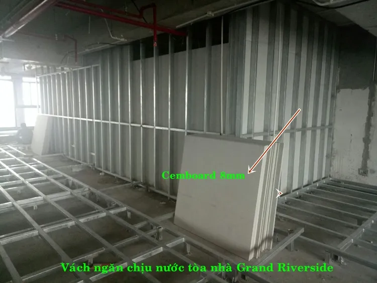 Vách ngăn chống cháy bằng tấm Duraflex cho nhà hàng.