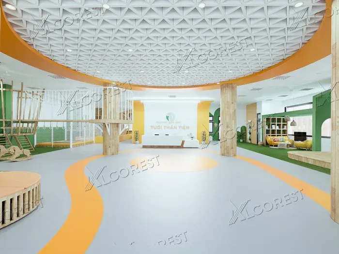 Trần nhôm Alcorest có tuổi thọ cao, sử dụng nguyên vật liệu bền vững với khí hậu Việt Nam