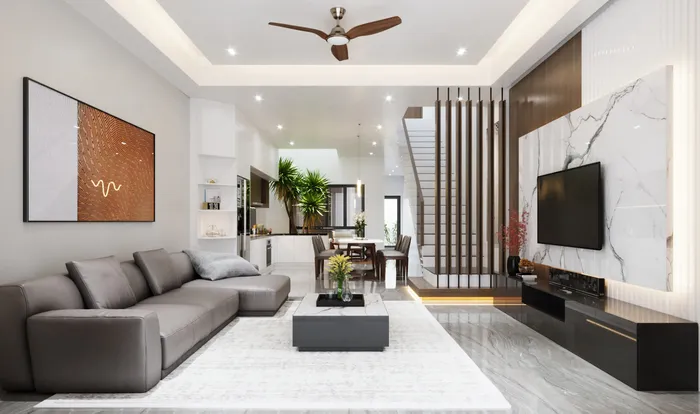 Trần thạch cao có khả năng tạo hình linh hoạt nhưng rất dễ bị ẩm mốc