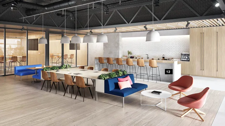 mẫu văn phòng xanh