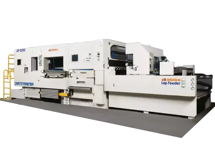 Máy bế phẳng Asahi hoạt động với độ chính xác tuyệt đối tại nhà máy