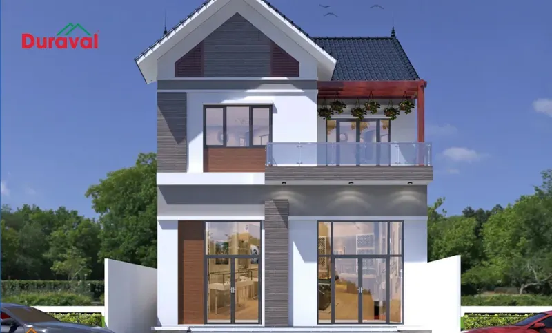 Mẫu nhà 1 trệt 1 lầu 500 triệu 2 phòng ngủ