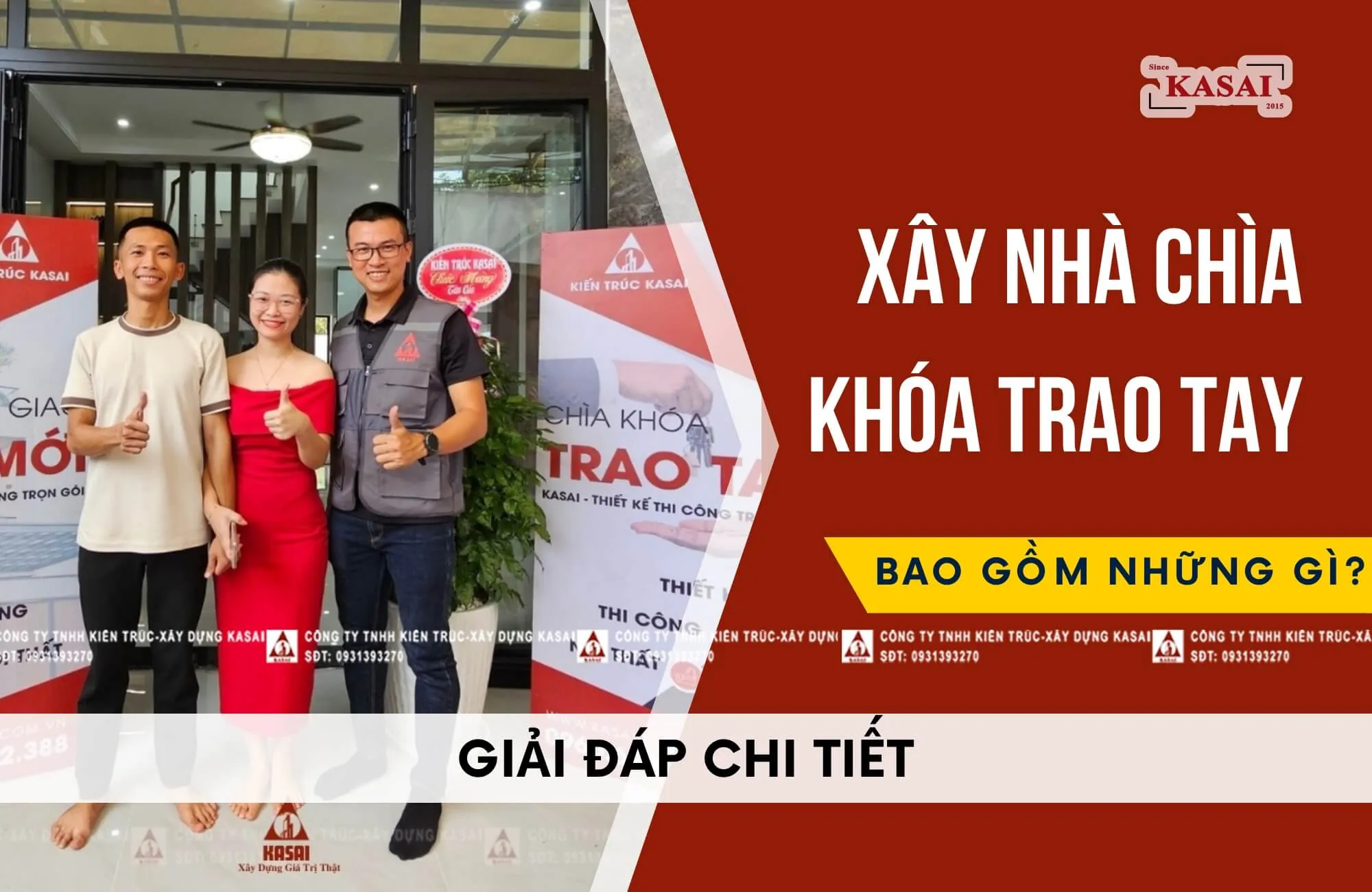 Xây nhà chìa khóa trao tay bao gồm những gì