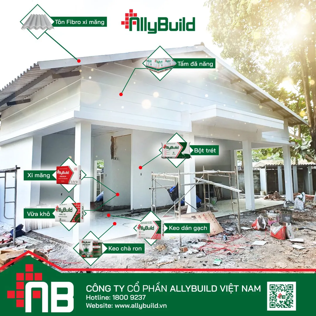 Xi măng AllyBuild PCB40 bao 50kg
