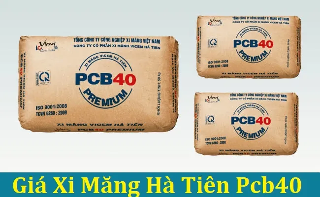 Bao bì xi măng Hà Tiên PCB40 thực tế tại công trình