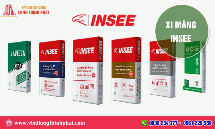 Đa dạng các dòng sản phẩm xi măng INSEE đáp ứng mọi nhu cầu xây dựng từ dân dụng đến chuyên dụng