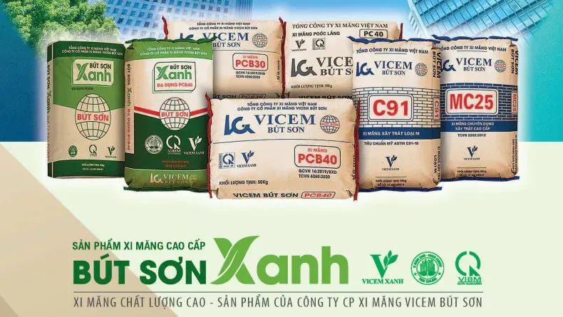 Các dòng sản phẩm xi măng Quả địa cầu của Công ty CP Xi măng Vicem Bút Sơn